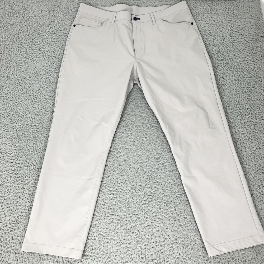 Public Rec Pants Mens‎ 38x30 Gray Regular Fit Stretch Chino Casual Performance